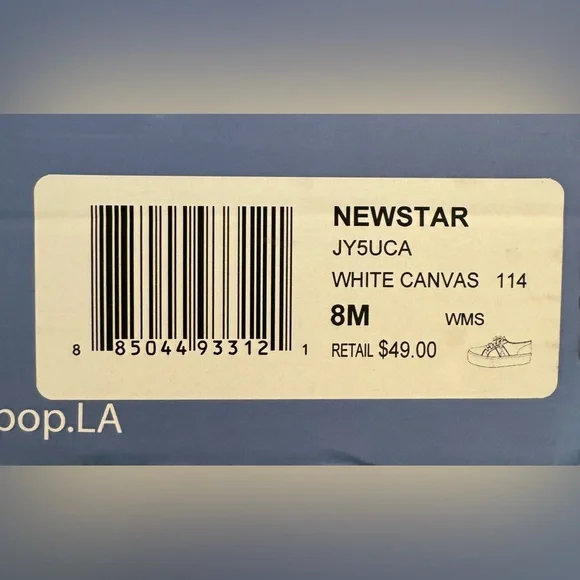 Jellypop canvas platform sneakers. Size 8 - Picture 5 of 6